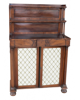 English William IV Rosewood Side Cabinet/ Chiffonier C 1830