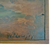 antique American landscape panel with signature