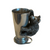A polished silver cup with a sculpted bear figure climbing on the side, shown against a plain white background.