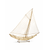 Curtis Jere Free Standing Metal Wire Sailboat Ship Sculpture 1982