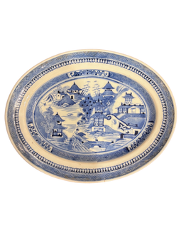 19th Century Chinese Nanking Oval Dish