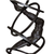 Dark patinated bronze kinetic sculpture featuring ascending acrobats