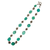 chinese export sterling silver turquoise necklace