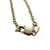 clasp on Diamond‑set antique horseshoe pendant on gold chain