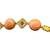 Antique 14 K Gold And Coral Bracelet