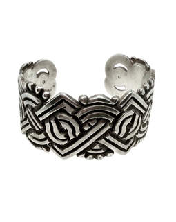 early spratling geometric openwork silver bracelet