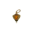 Art Nouveau 14K Gold Citrine & Seed Pearl Charm or Small Pendant