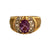 Vintage 14K Gold Amethyst & Diamond Ring