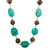 republic period turquoise and silver necklace