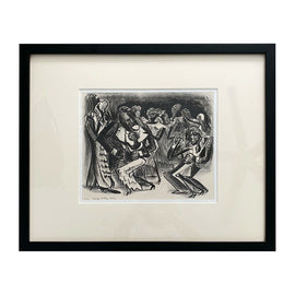 Adolf Dehn, Lithograph 1932 “Harlem Night”