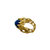 sculptural 18k gold lapis cabochon ring