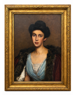 Sergeant Kendall portrait of a lady, oil on canvas