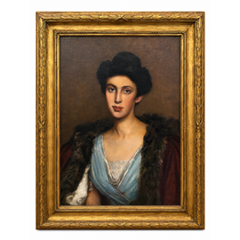 Sergeant Kendall portrait of a lady, oil on canvas