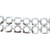tiffany double cushion square link sterling silver bracelet