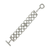 tiffany sterling silver double cushion link bracelet