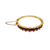 Victorian gold bracelet with faceted amethysts in ornate engraved settings
