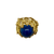 vintage lapis lazuli ring in openwork gold setting