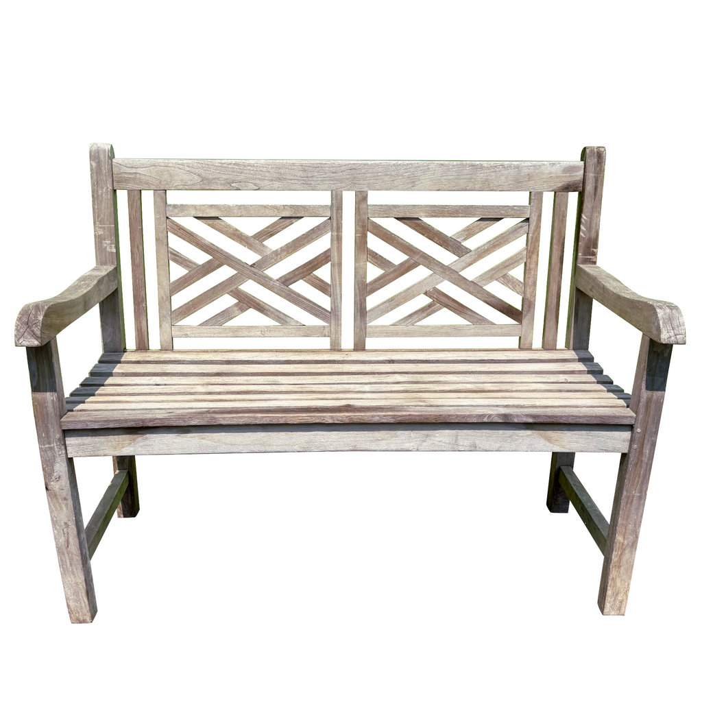 Chuppendale Style Teak Bench