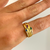 18K Gold Diamond, Ruby, Sapphire & Emerald Ring By Levian on finger