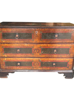 18th C. Continental Faux Painted Chest of Drawers