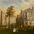 18th Century English Painting of A Castle Oil on Canvas another closer view 