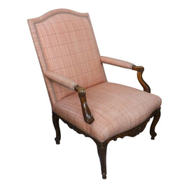 18th Century French Regence Period Walnut Bergere