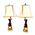 19th C French Marble and Bronze Cherub Lamps