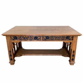 19th Century Gothic Revival Library Table