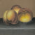 American Still Life Pastel on Paper, Still Life of Peaches 19th Century closeup 2