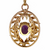 Victorian 14K Gold Amethyst & Seed Pearl Pendant