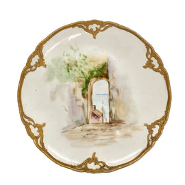 Antique German KPM Porcelain Scenic Plate