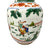 Chinese Famille Verte Porcelain Vase With Figural and Floral Decoration