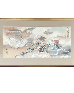 Sino – Japanese War Woodblock Print by Ogata Gekko