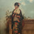 19th C. American Painting Oil on Canvas of  a Woman Dressed in Kimono