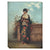 19th C. American Painting Oil on Canvas of  a Woman Dressed in Kimono