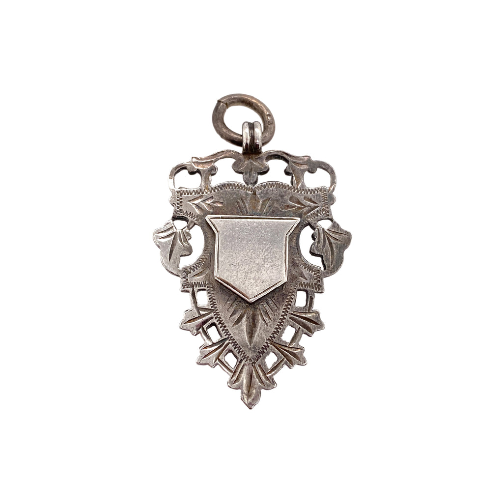 Birmingham Sterling Antique Pendant with Shield 1902