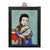 China Trade Reverse Portrait Painting On Glass in frame