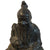 Chinese Bronze Seated Deity Holding Fruit TOP FRONT