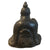 Chinese Bronze Seated Deity Holding Fruit BACKSIDE