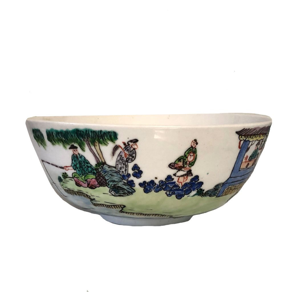 Chinese Famille Verte Bowl Daoguang 19th Century SIDE
