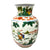 Chinese Famille Verte Porcelain Vase with Figural and Floral Decoration