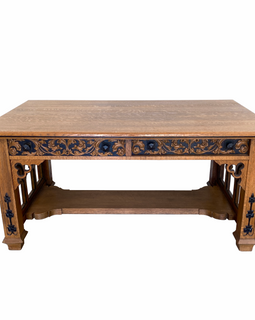 19th Century Gothic Revival Library Table