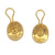 14K Gold Ashe Grossbardt Inlaid Multi Stone Earrings