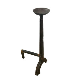 Continental 17th Century Forged Iron Andirons single