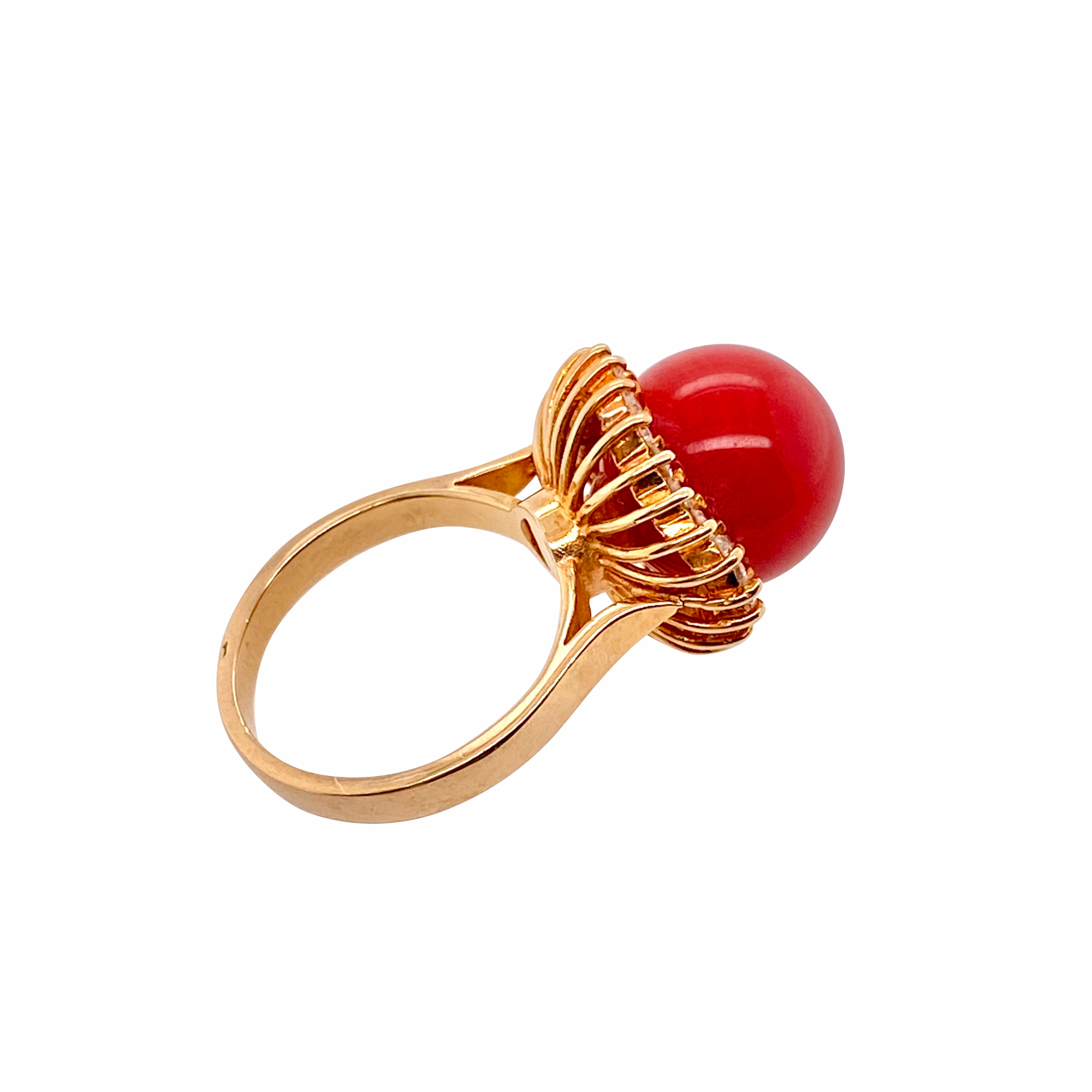 Moonga red coral adjustable ring - Dr Vedant Sharmaa
