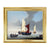 David Beatty British 20th Century “ Boats In Harbor “ Oil On Panel front