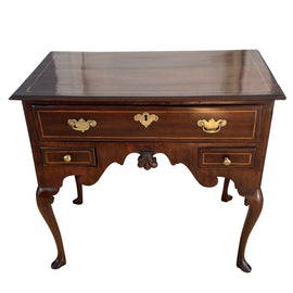 18th C. English Queen Anne Walnut Lowboy