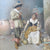 Francesco Ballesio Italian Watercolor Painting 19th Century front close