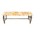 French Art Deco Steel And Marble Coffee Table C 1925 top
