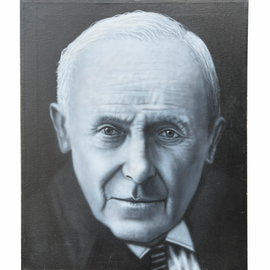 Garey Fiester “Joan Miro “, Oil on Canvas Portrait